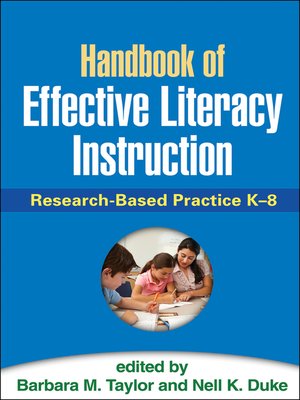 cover image of Handbook of Effective Literacy Instruction